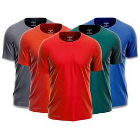 Set di 5 magliette da palestra dry fit da uomo – antisudore - FieroFit