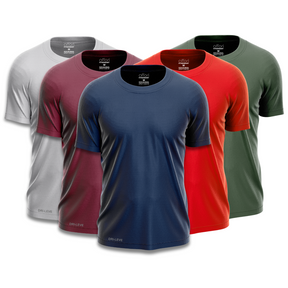 Set di 5 magliette da palestra dry fit da uomo – antisudore - FieroFit