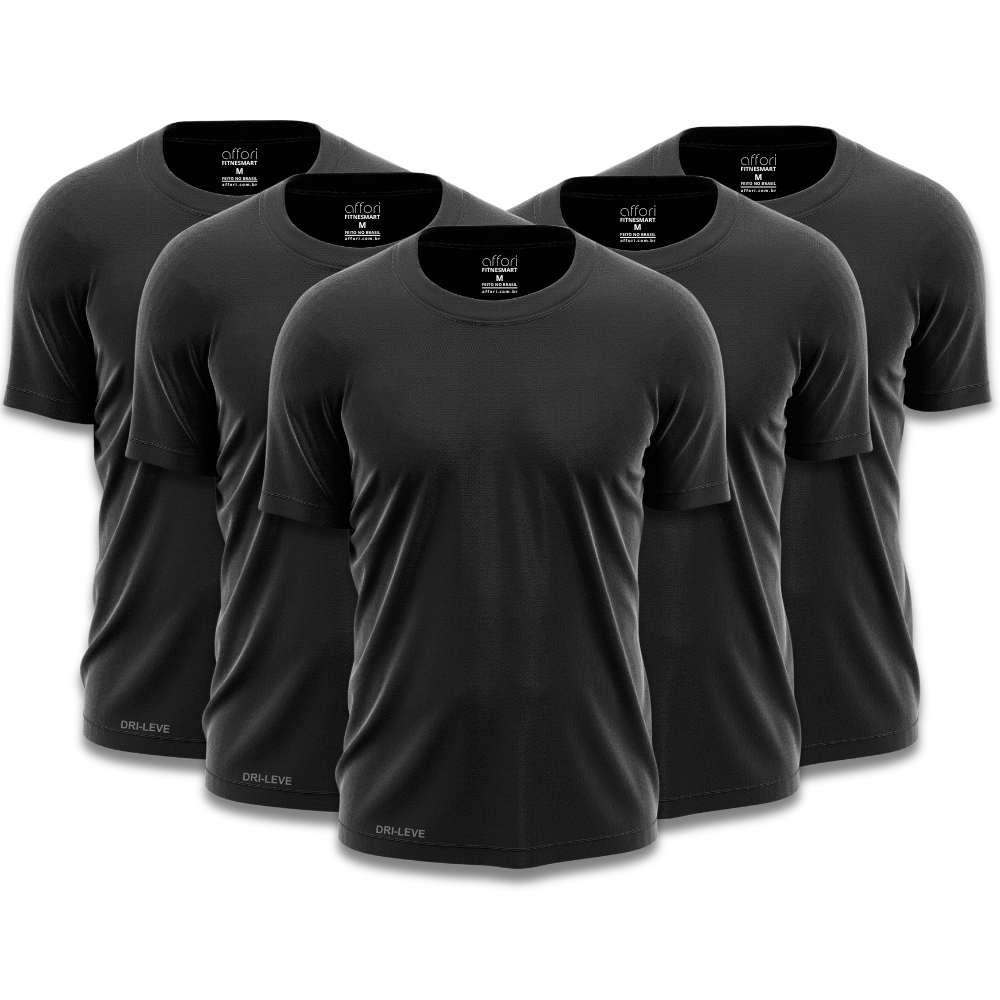 Set di 5 magliette da palestra dry fit da uomo – antisudore - FieroFit