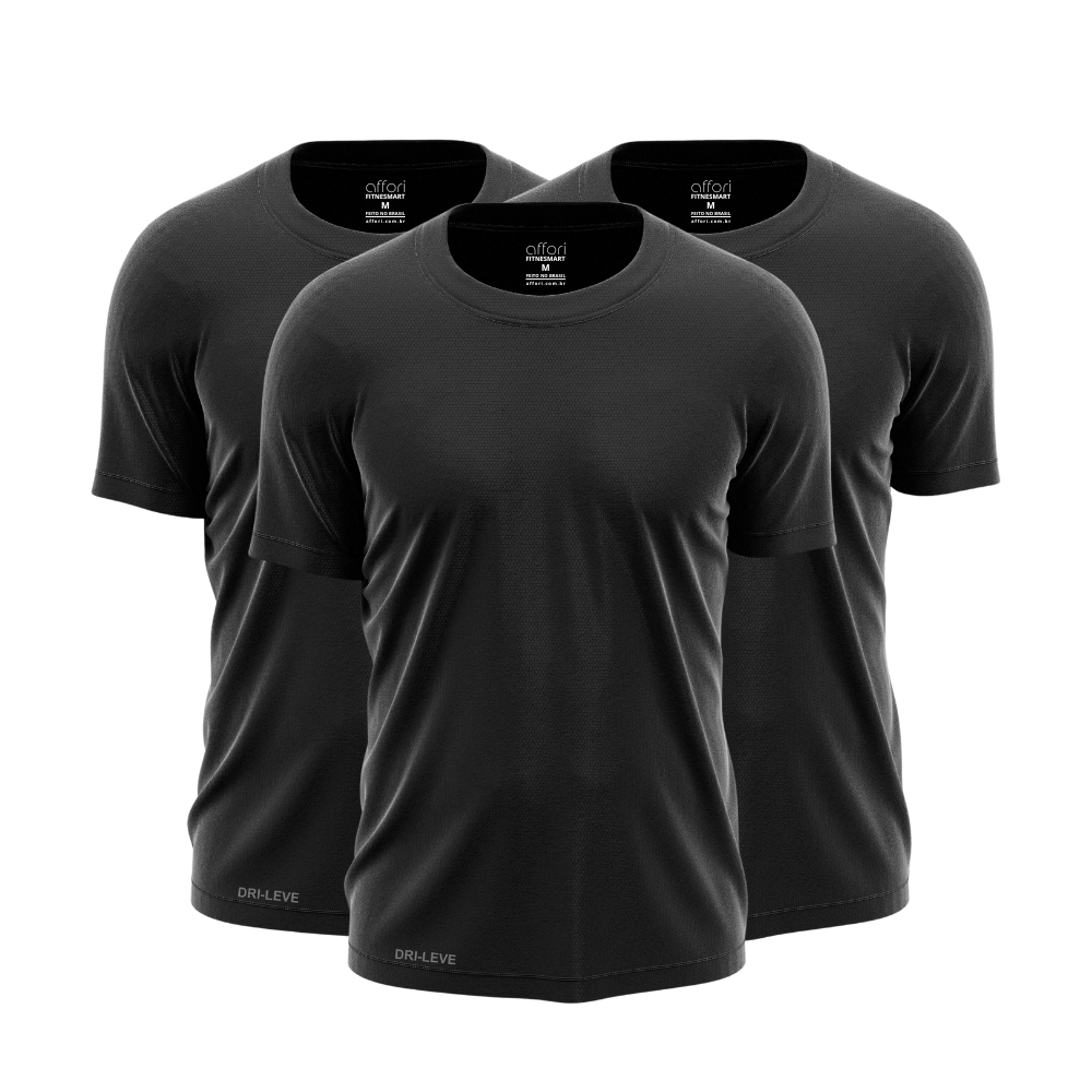 Set di 3 magliette da allenamento Dry Fit per uomo - antisudore - FieroFit