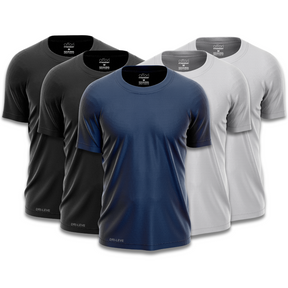 Set di 5 magliette da palestra dry fit da uomo – antisudore - FieroFit