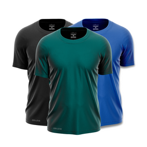 Set di 3 magliette da allenamento Dry Fit per uomo - antisudore - FieroFit