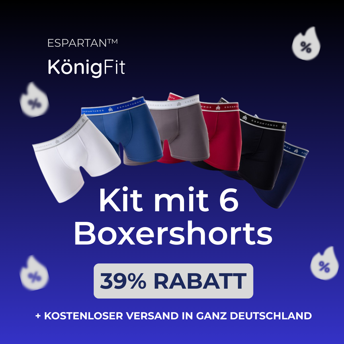 Set di 6 boxer tecnologici Espartan™ - Microfibra - FieroFit