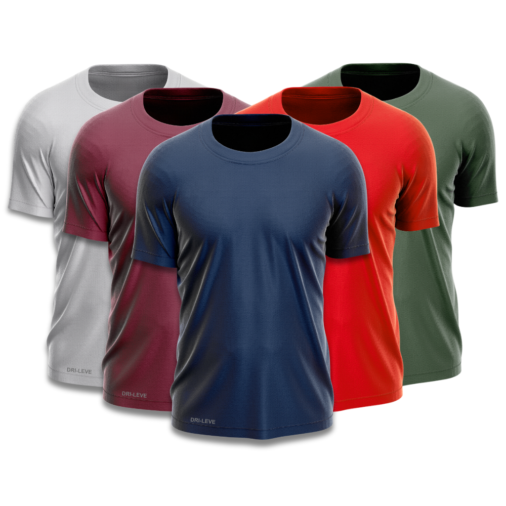 Set di 5 magliette tecnologiche da uomo - FieroFit