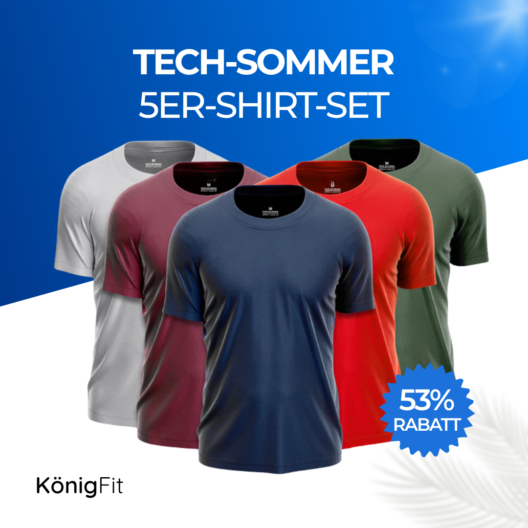 Set di 5 magliette tecnologiche da uomo - FieroFit