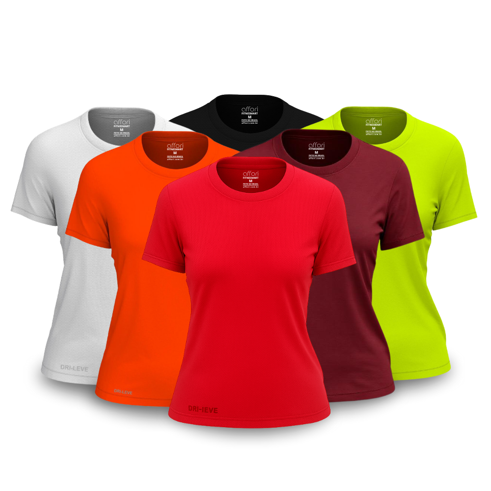 Set di 6 magliette da donna antisudore - FieroFit