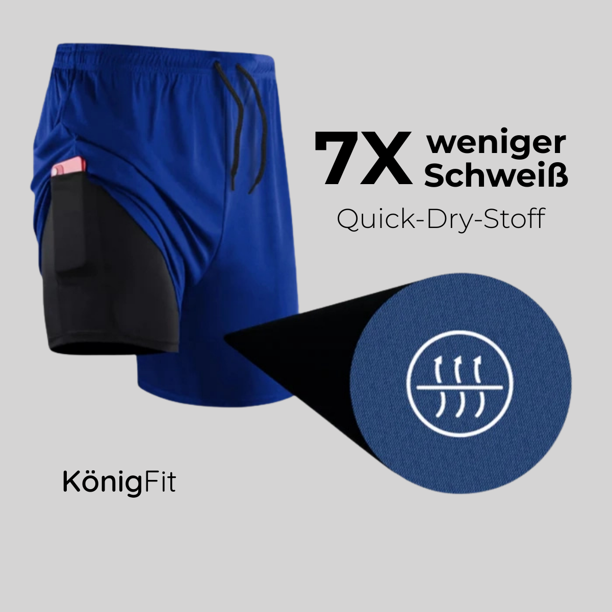 Confezione da 3 pantaloncini a compressione 2 in 1 – Azione invernale - FieroFit