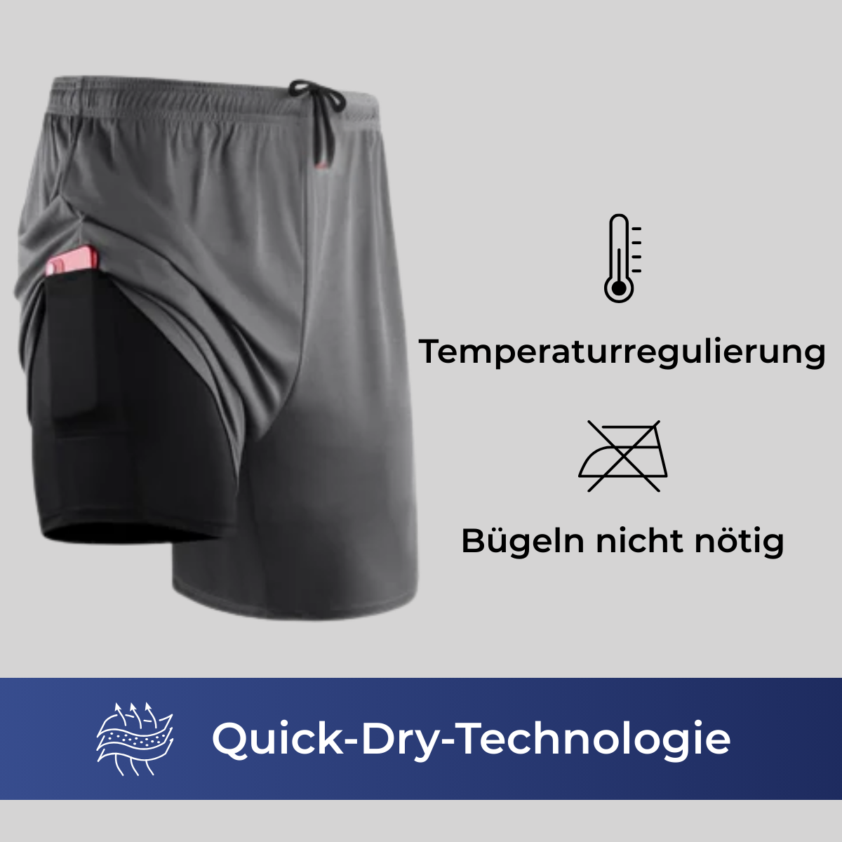 Acquista 2 e ricevi 3 - Pantaloncini a compressione 2 in 1 - FieroFit
