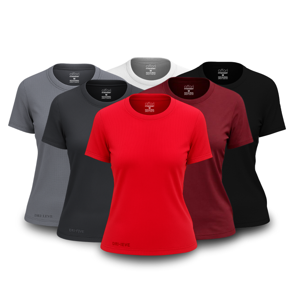 Set di 6 magliette da donna antisudore - FieroFit