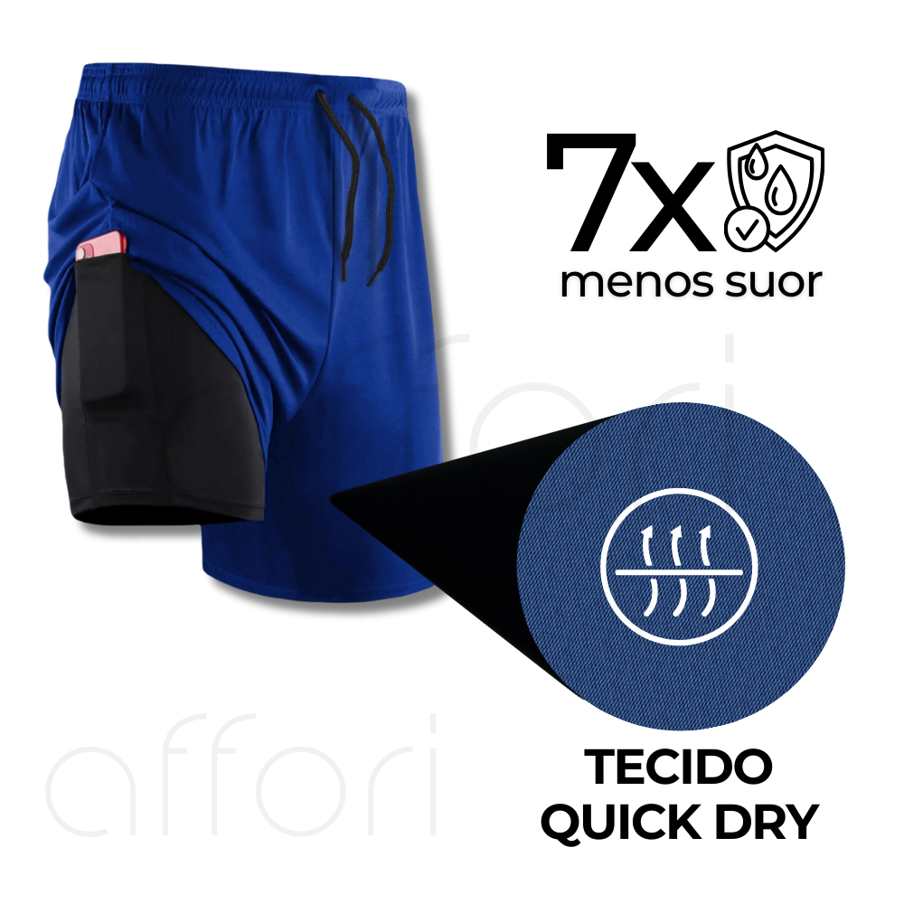 Confezione da 3 pantaloncini compressivi 2 in 1 - Offerta anniversario - FieroFit
