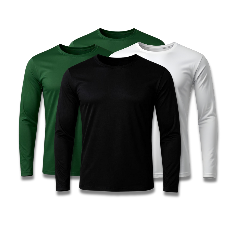 Set di 4 magliette a maniche lunghe con tecnologia - Offerta anniversario - FieroFit