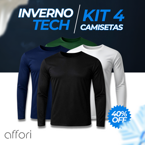 Set di 4 magliette a maniche lunghe con tecnologia - Promozione invernale - FieroFit