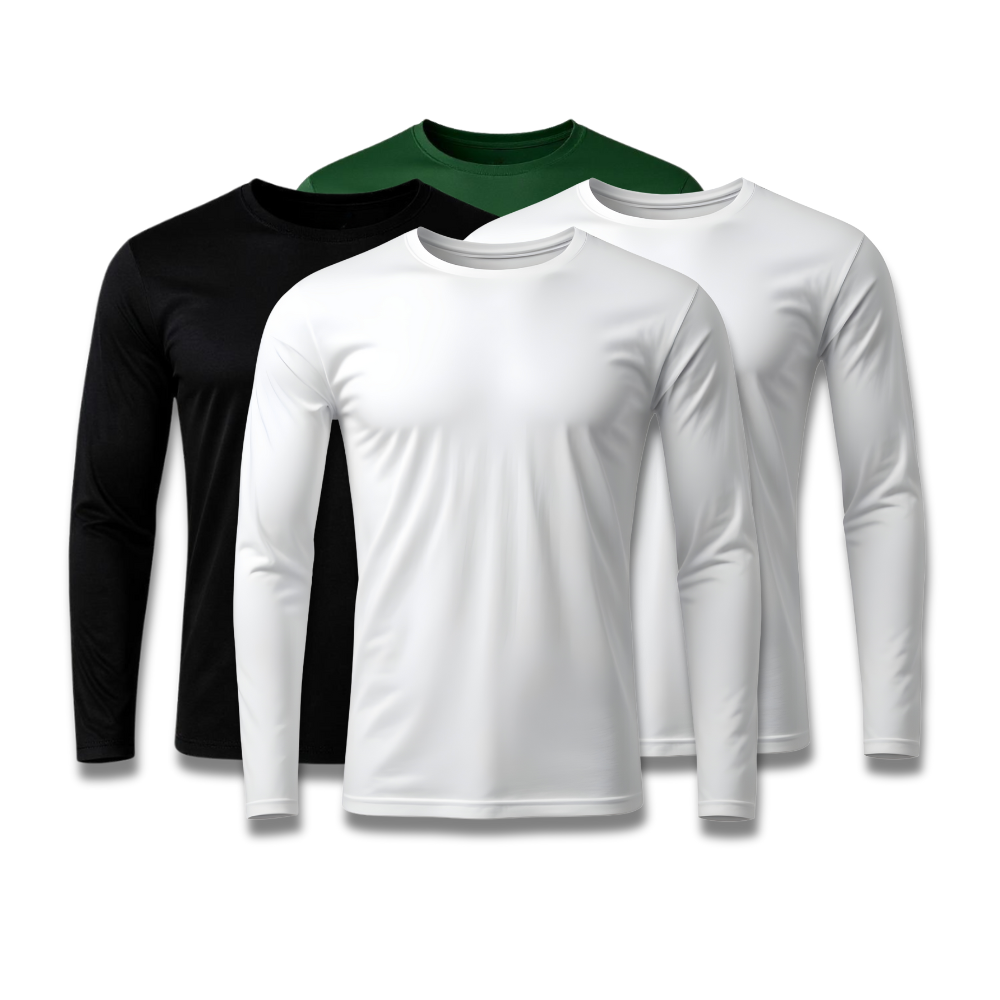 Set di 4 magliette a maniche lunghe con tecnologia - Offerta anniversario - FieroFit