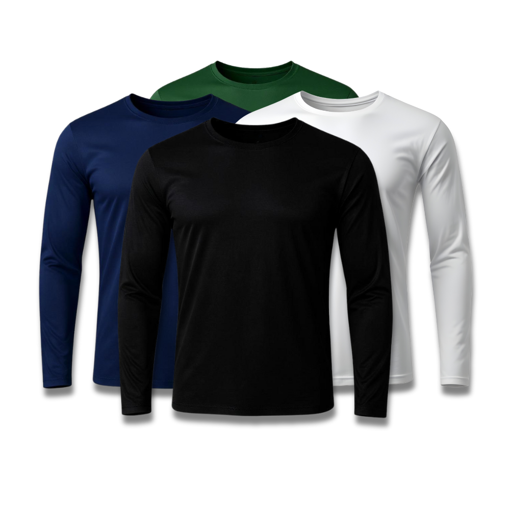 Set di 4 magliette a maniche lunghe con tecnologia - Offerta anniversario - FieroFit