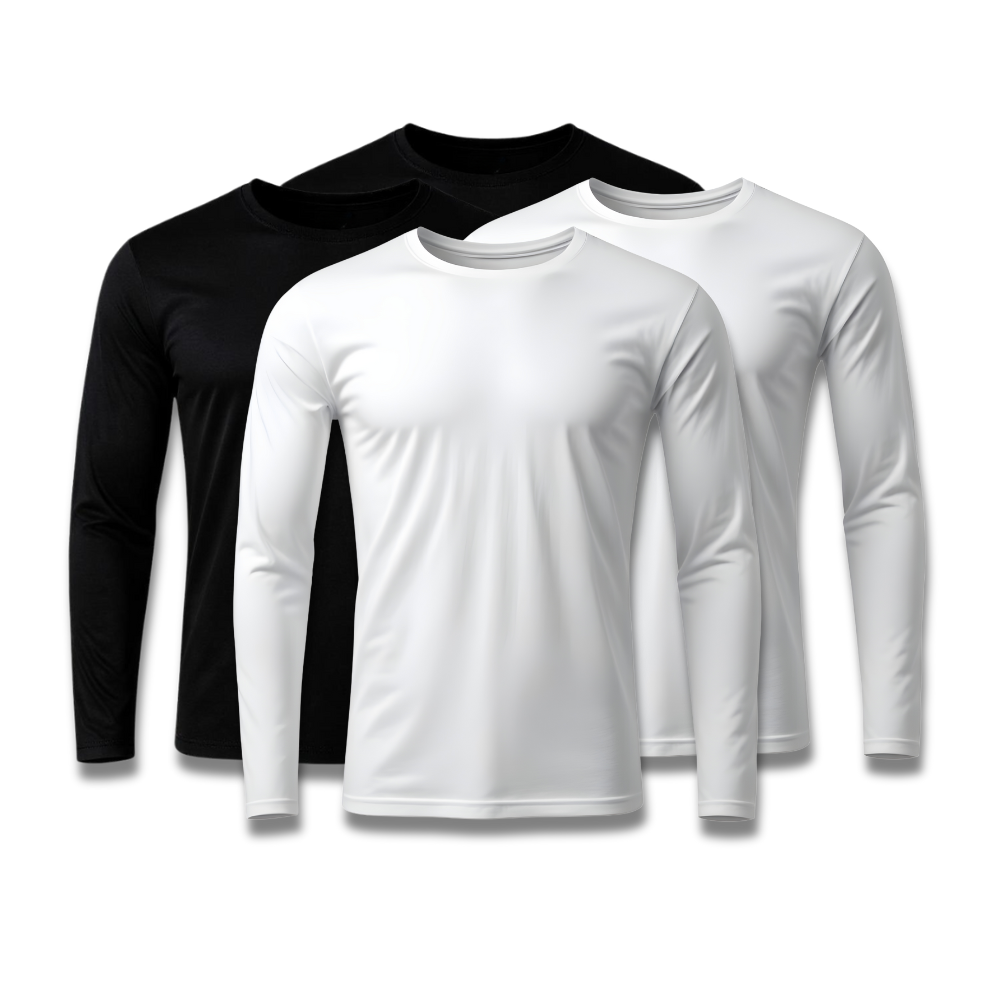 Set di 4 magliette a maniche lunghe con tecnologia - Offerta anniversario - FieroFit