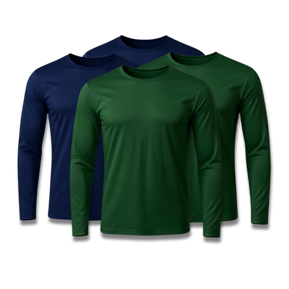 Set di 4 magliette a maniche lunghe con tecnologia - Offerta anniversario - FieroFit