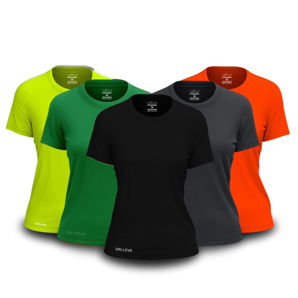 Set di 5 magliette tecnologiche da donna - Offerta anniversario - FieroFit