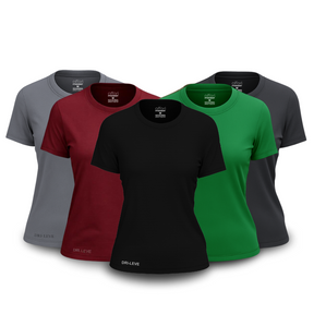 Set di 5 magliette tecnologiche da donna - Offerta anniversario - FieroFit