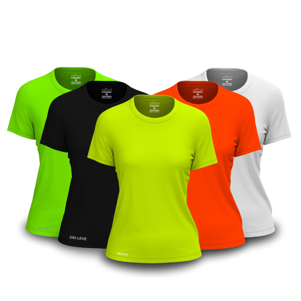 Set di 5 magliette dry fit da donna per la palestra – antisudore - FieroFit