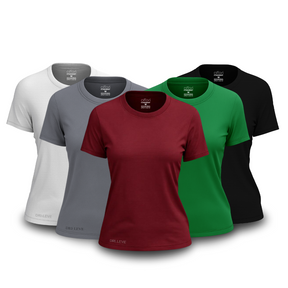 Set di 5 magliette dry fit da donna per la palestra – antisudore - FieroFit