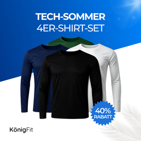 Set di 4 magliette a maniche lunghe con tecnologia - Offerta anniversario - FieroFit